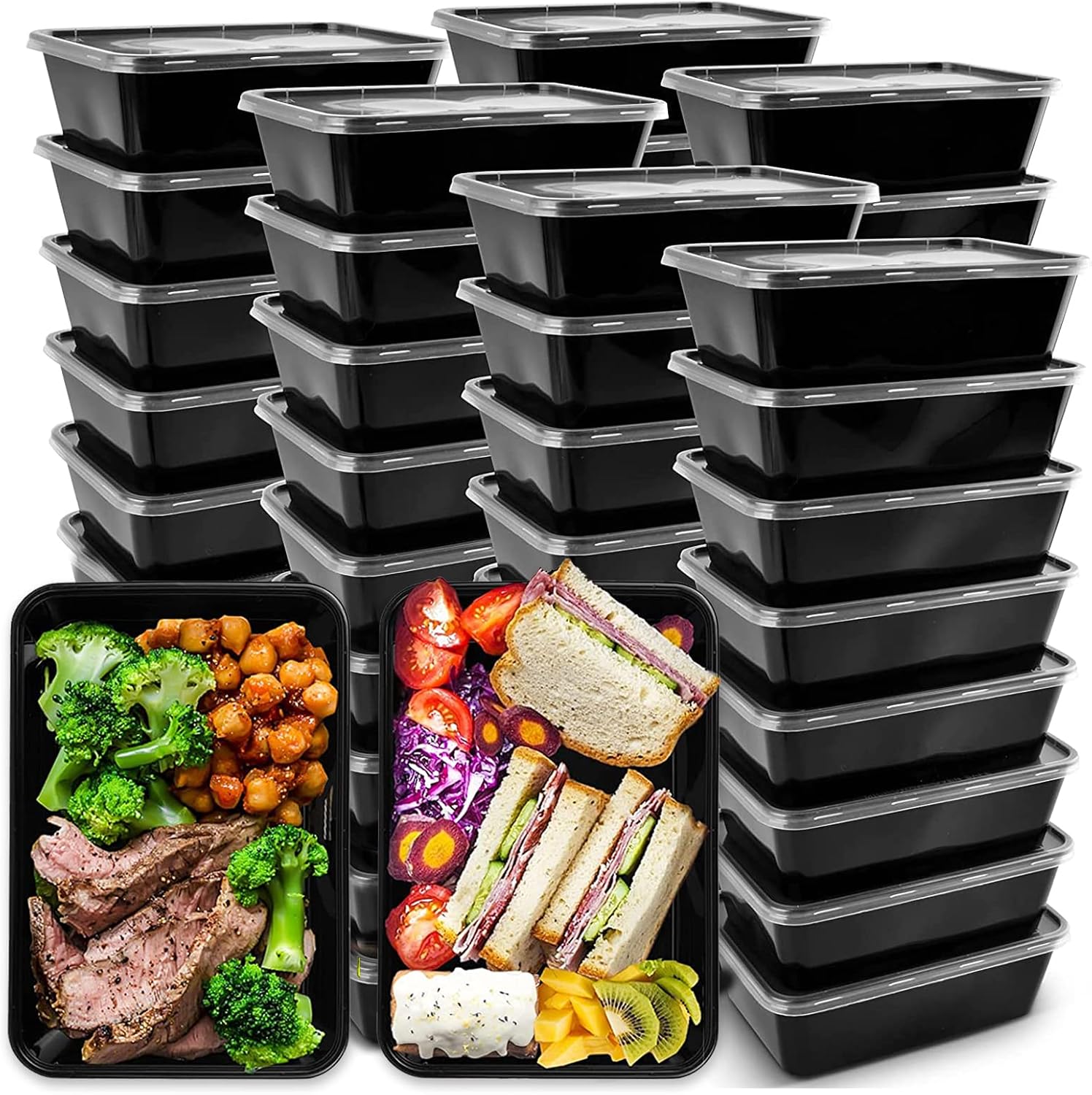 MORDEN MS 50 Pack Meal Prep Containers with Lids Reusable