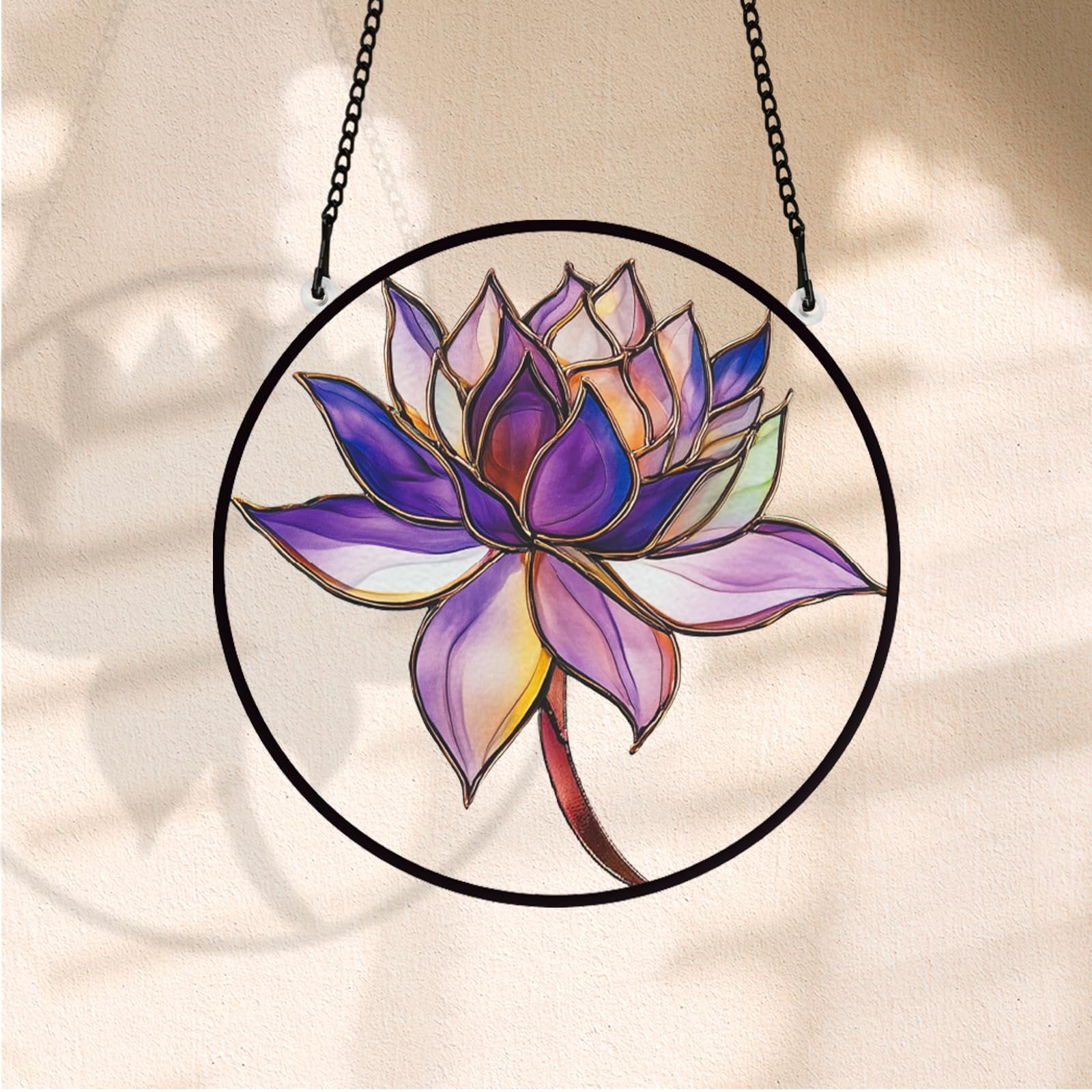 Glasmalerei Sonnenfänger – Sonnenblume & Schmetterling, Buntglas, 13x24cm, Handarbeit Für Fenster Oder Garten