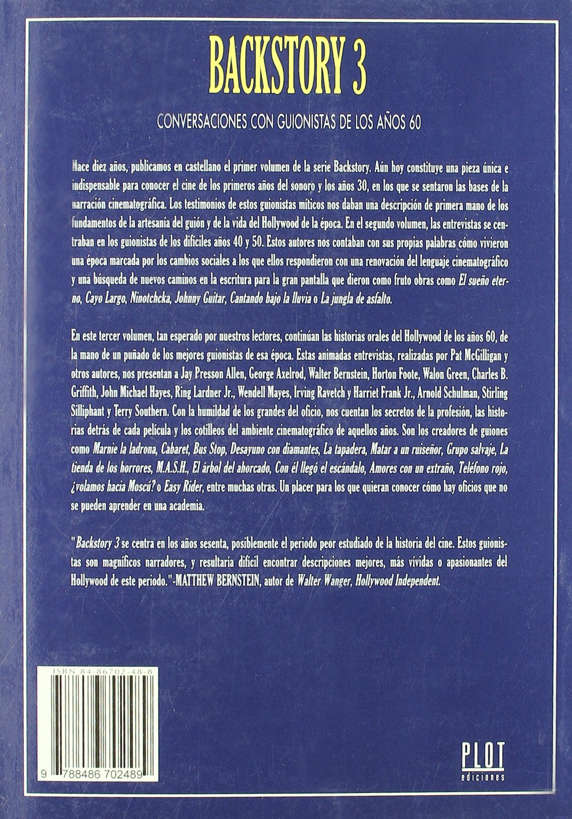 Backstory 3: Conversaciones con guionistas de los años 60