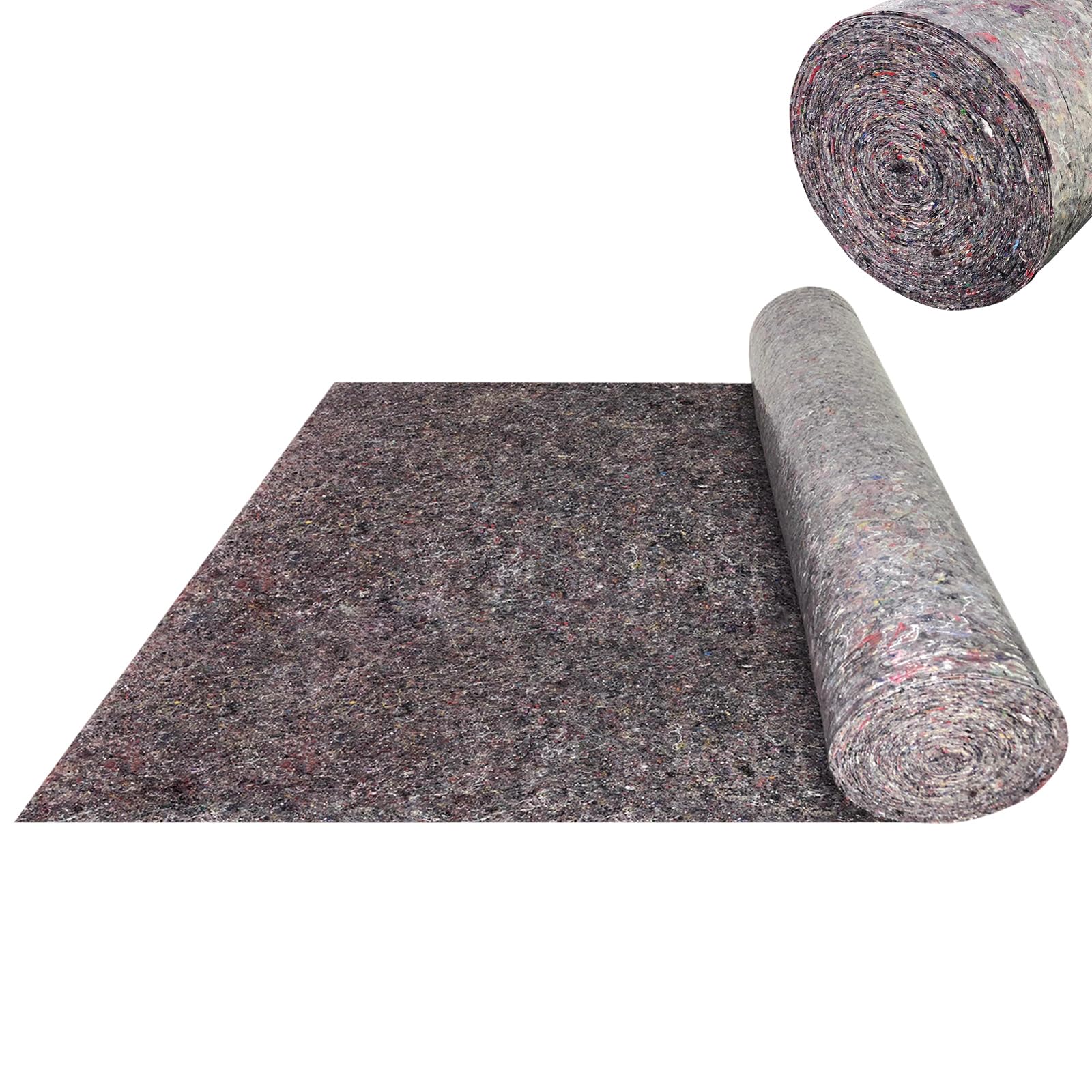 LZQ Rotolo di pellicola di copertura per pittura, 50 m, 180 g/m², con rivestimento in PE antiscivolo, protezione contro la perdita di liquidi, rivestimento per pavimenti
