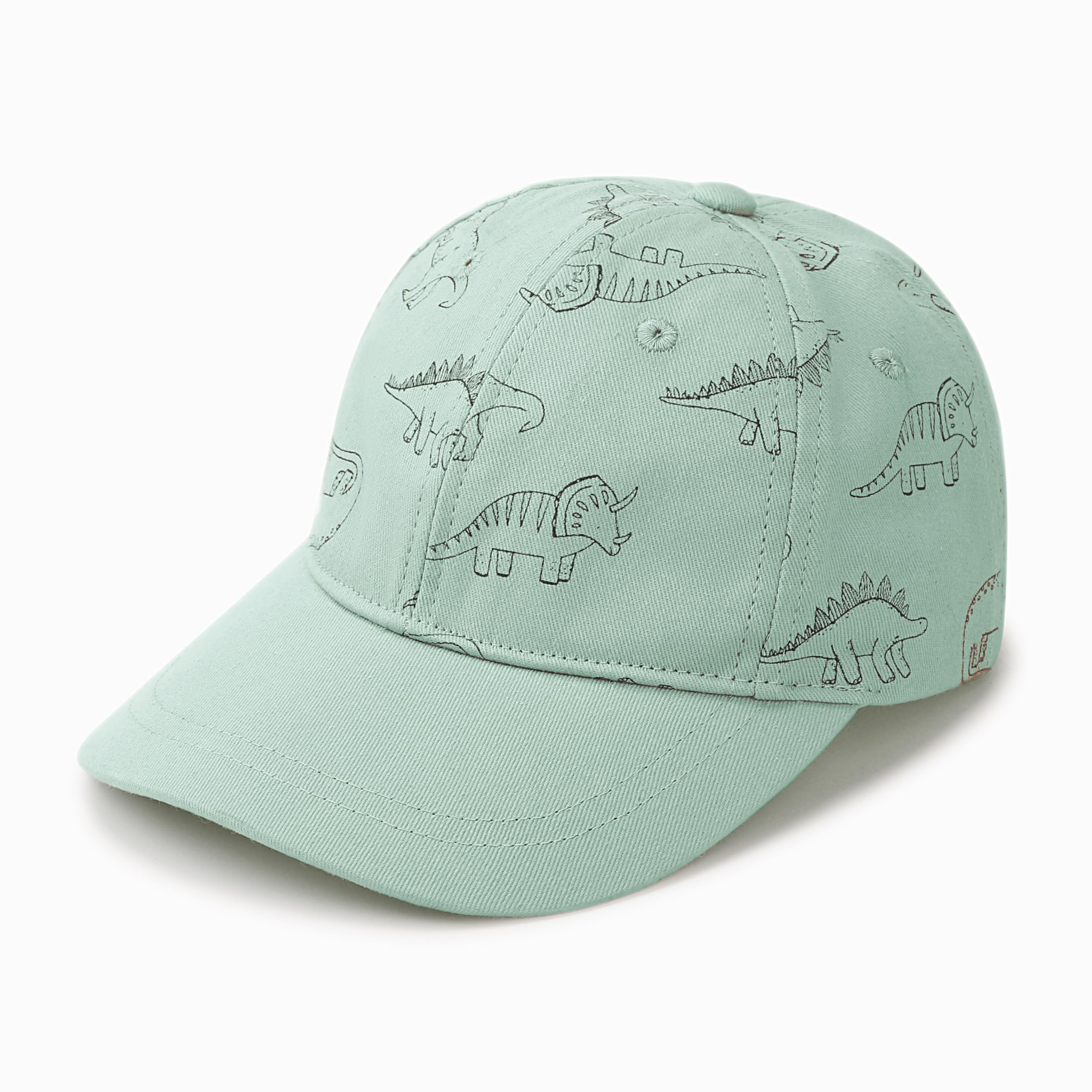 DRESHOW Toddler Baseball Cap Baby Sun Hat Cute Dinosaur Patterned Caps Unisex Baby Trucker Hats Infant Toddler Kid Hats for Boys Girls