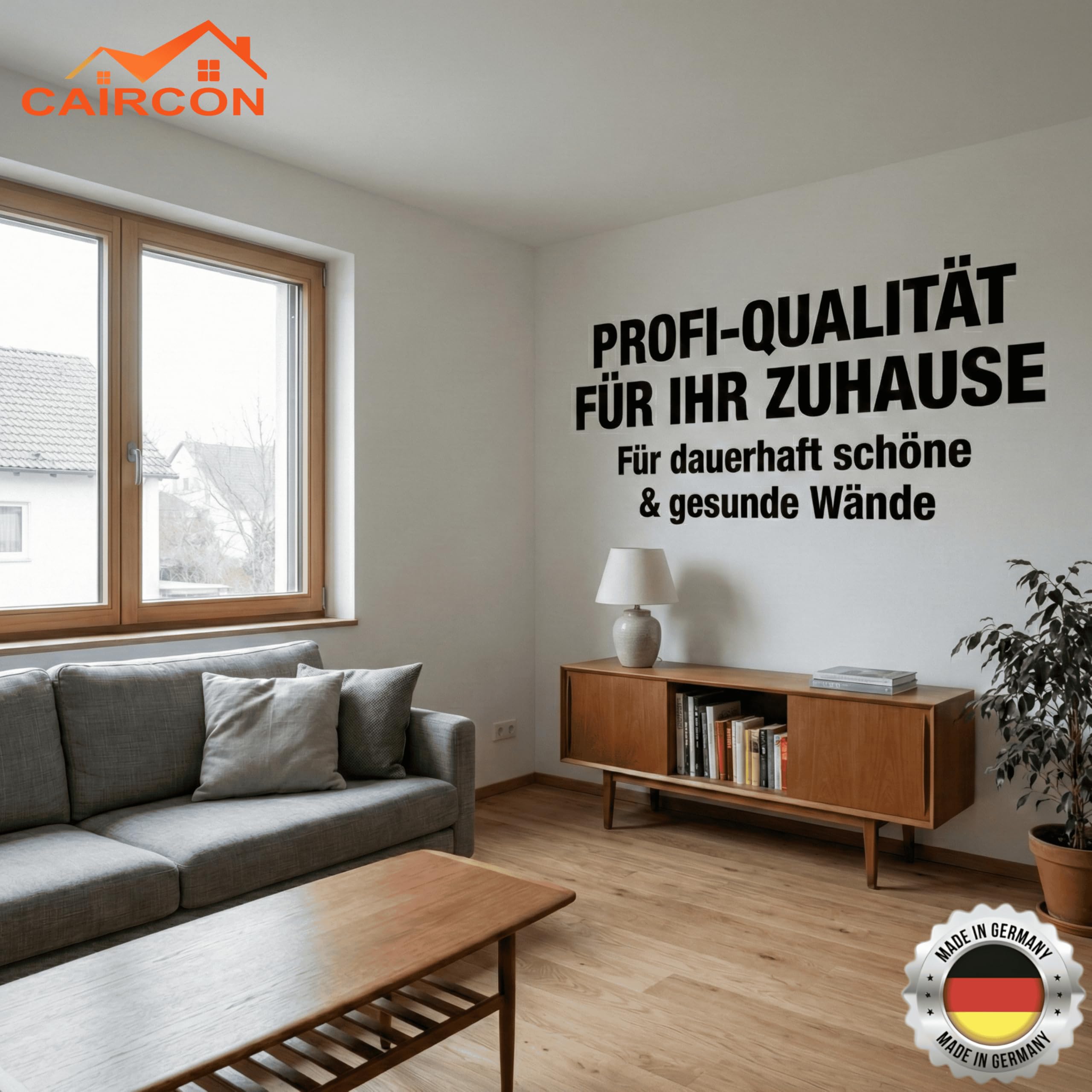 CAIRCON Tiefgrund – Grundierung für innen & außen | Beton, Putz & Gipskarton - 10L