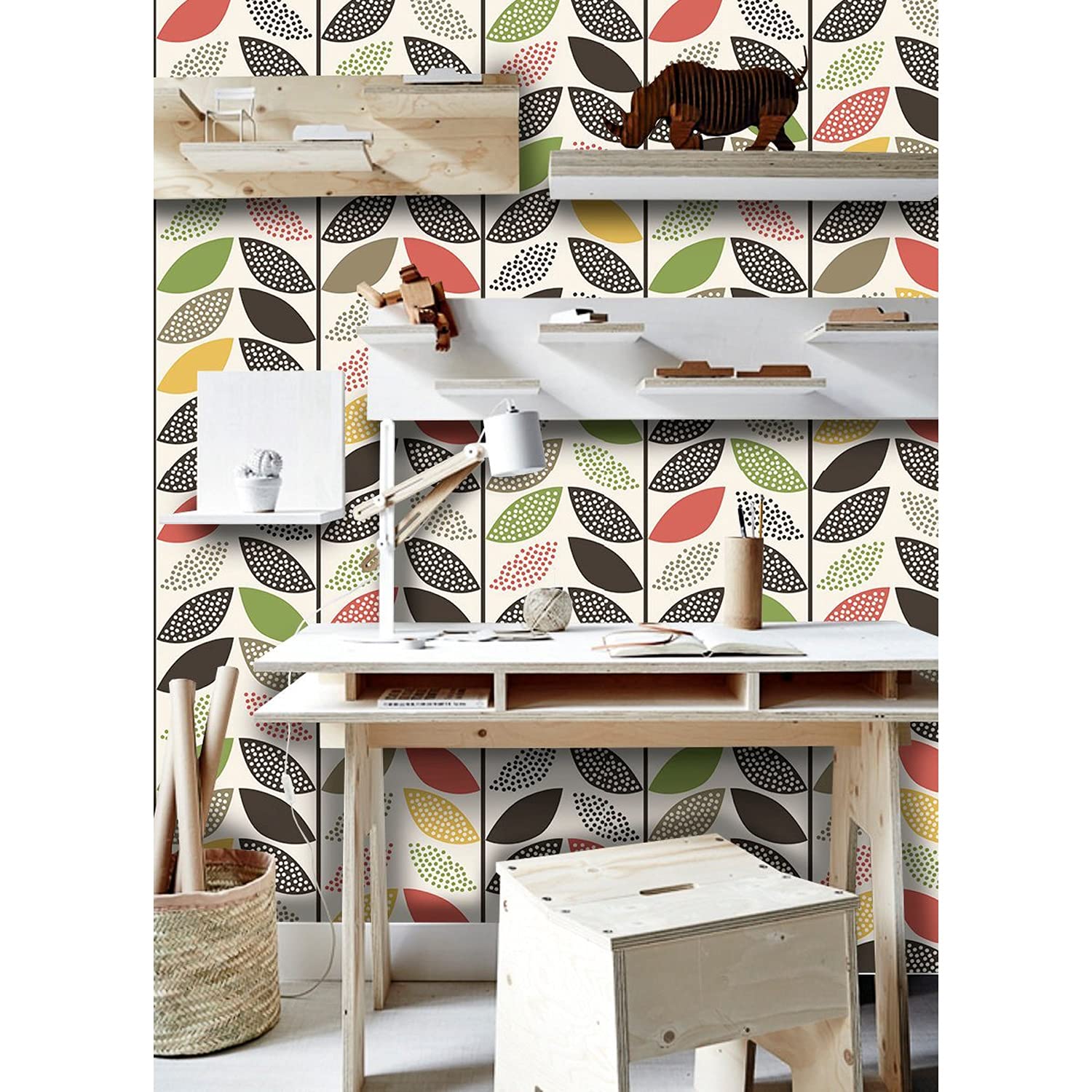 Papier Peint Latex 416x254cm Feuille Décoration Muralo pour Salon