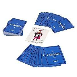Regal Games Canasta Cards Set for Adults - Rummy Style 2-6 Player Card Games - Fun & Travel Playing Cards for Game Night (2 Decks, 54 Cards Each)