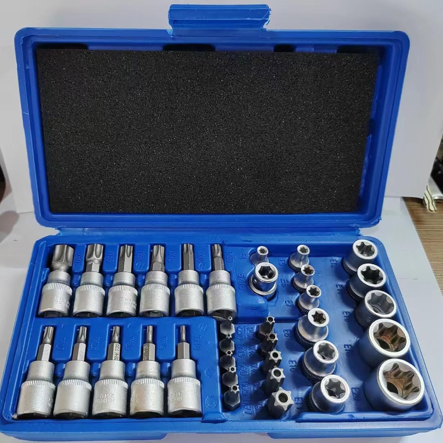 Electronic Drill Driver Handheld Tool Star Socket and Bit Set Assortment for Efficient Torques Transfer in Repair Rustresistant Tool