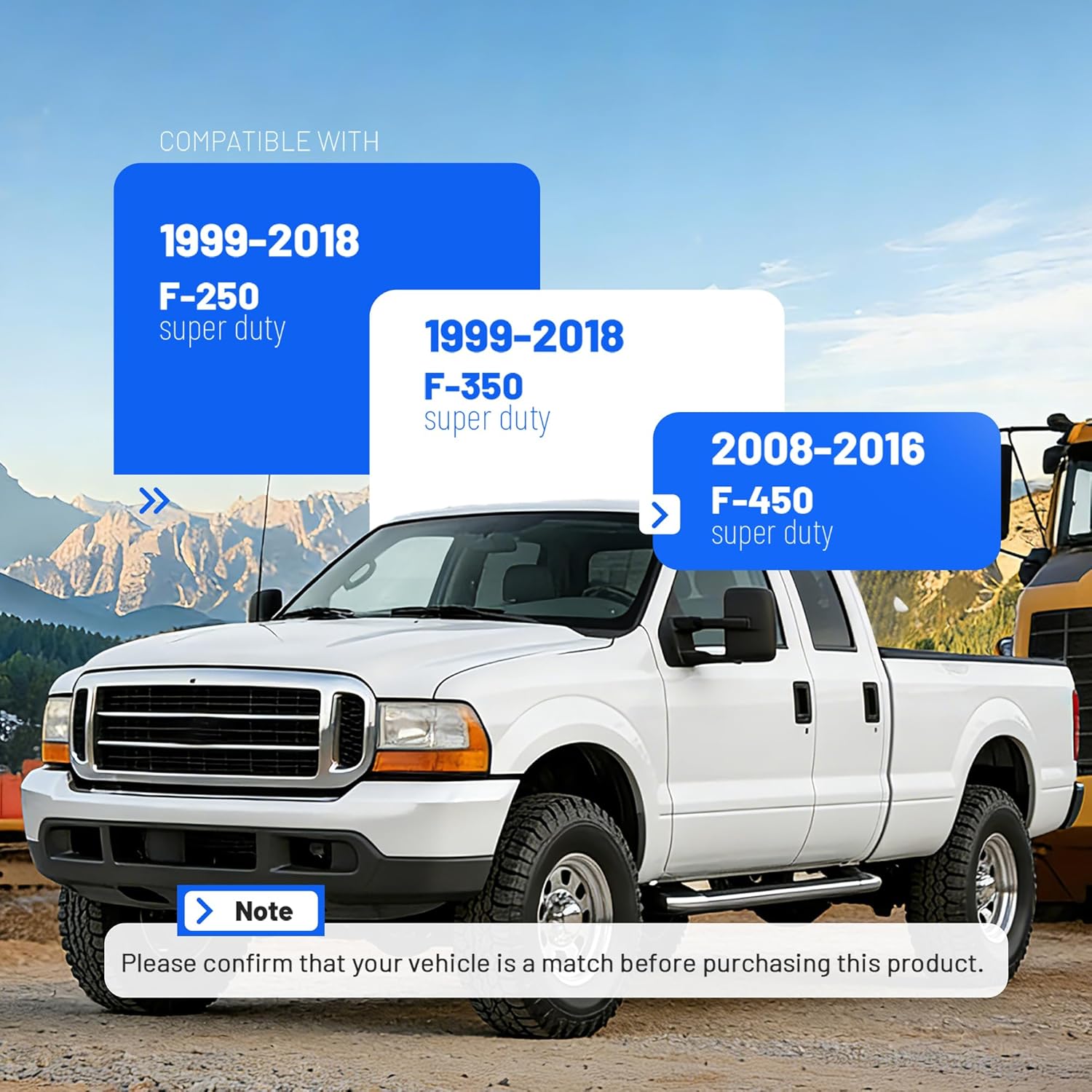 ECOTRIC Long Truck Bed Crossmember Compatible with 1999-2018 F250 F350 F450 8 FT Bed Floor Crossmember Support Kit Steel Replace for BC3Z9911215A YC3Z9911215BA
