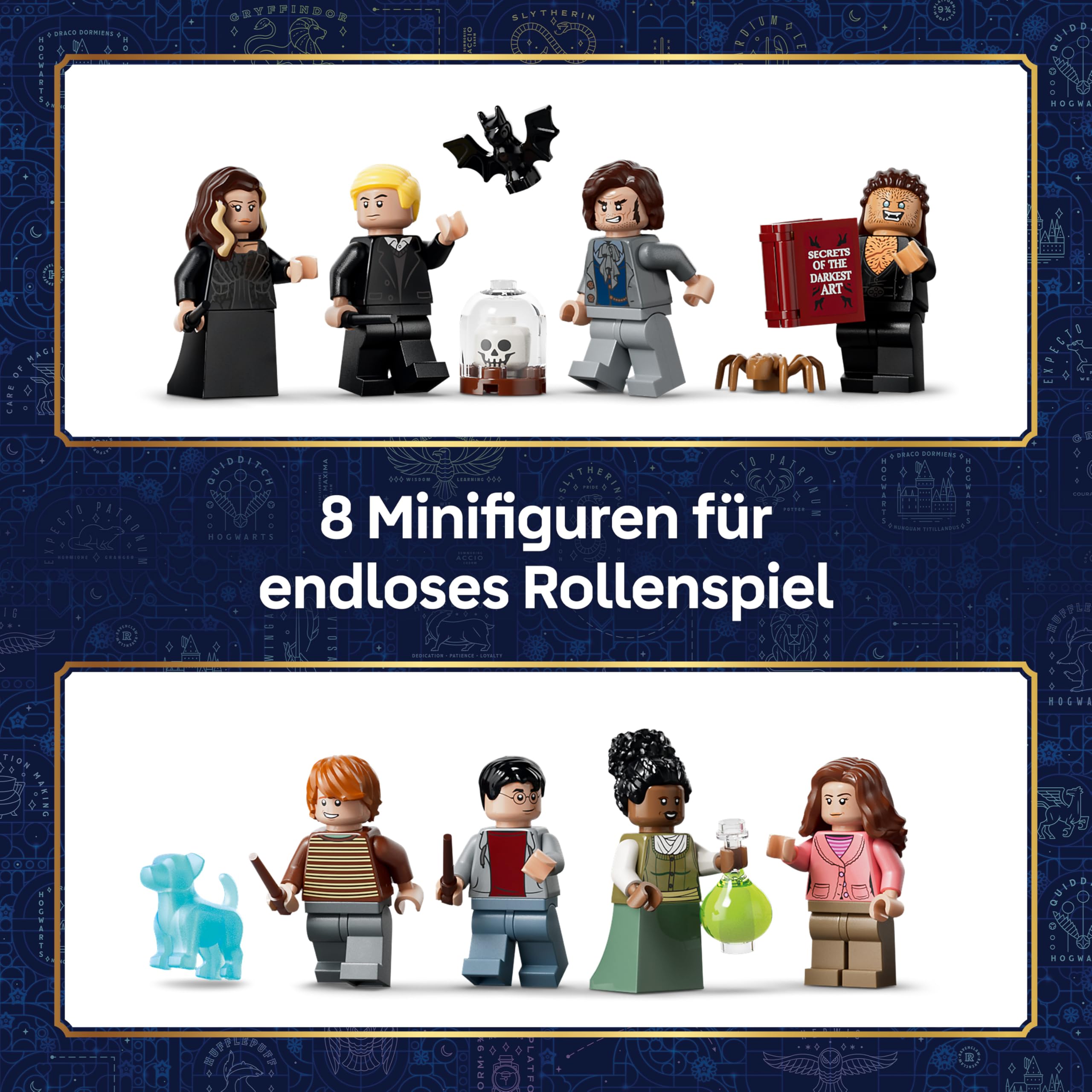 LEGO Harry Potter Zaubererläden in der Winkelgasse Spielzeug - Miniatur Modellbau mit 8 Minifiguren & sammelbarem Patronus - Kinderzimmer Deko - Geschenk für Mädchen, Jungen & Fans ab 8 Jahren - 76471