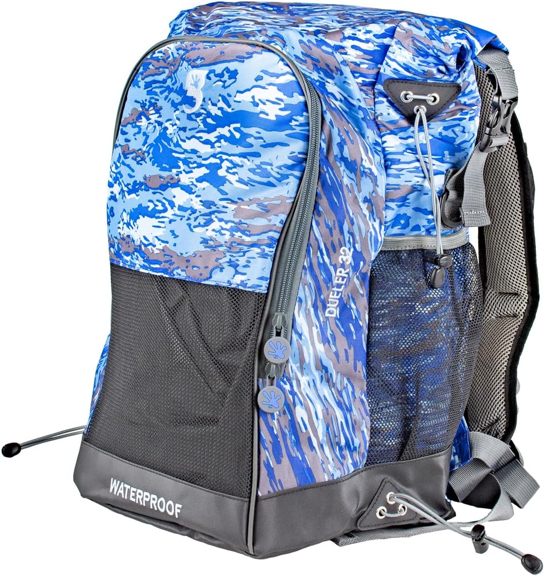 geckobrands Dueler Waterproof 32L Backpack – Versatile Backpack with Dual Compartments for Outdoor Adventures