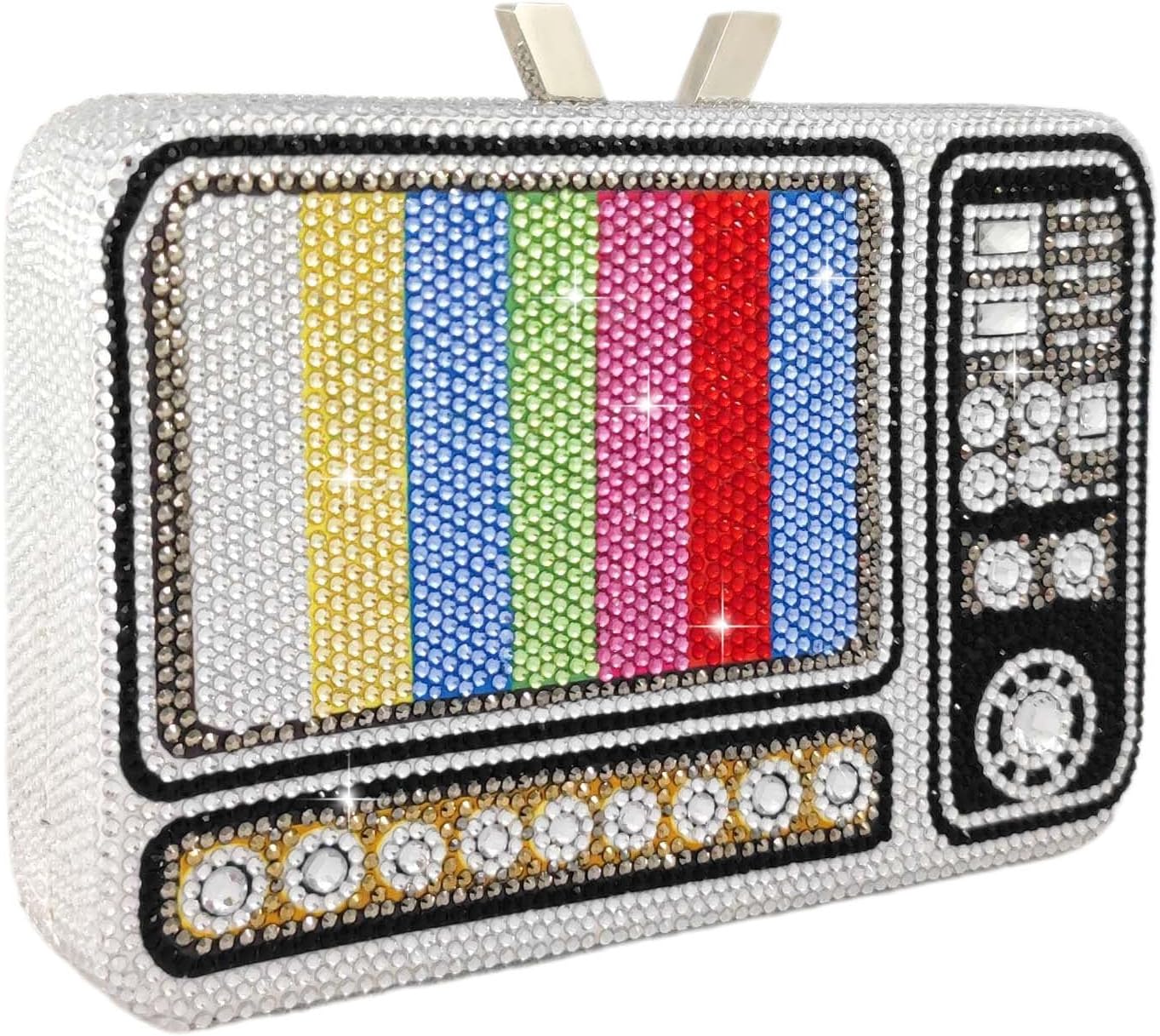 Retro Mini Crystal Clutch Purses for Women Luxury,Novelty Rhinestone Evening Bag,Formal Party Clutch Handbag