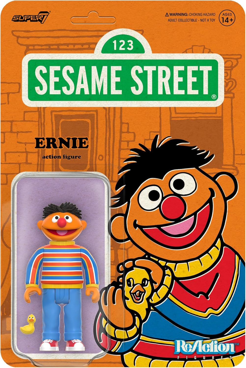 Super7 Sesame Street Super Grover - 3.75" Sesame Street Action Figure with Accessories Collectibles and Retro Toys