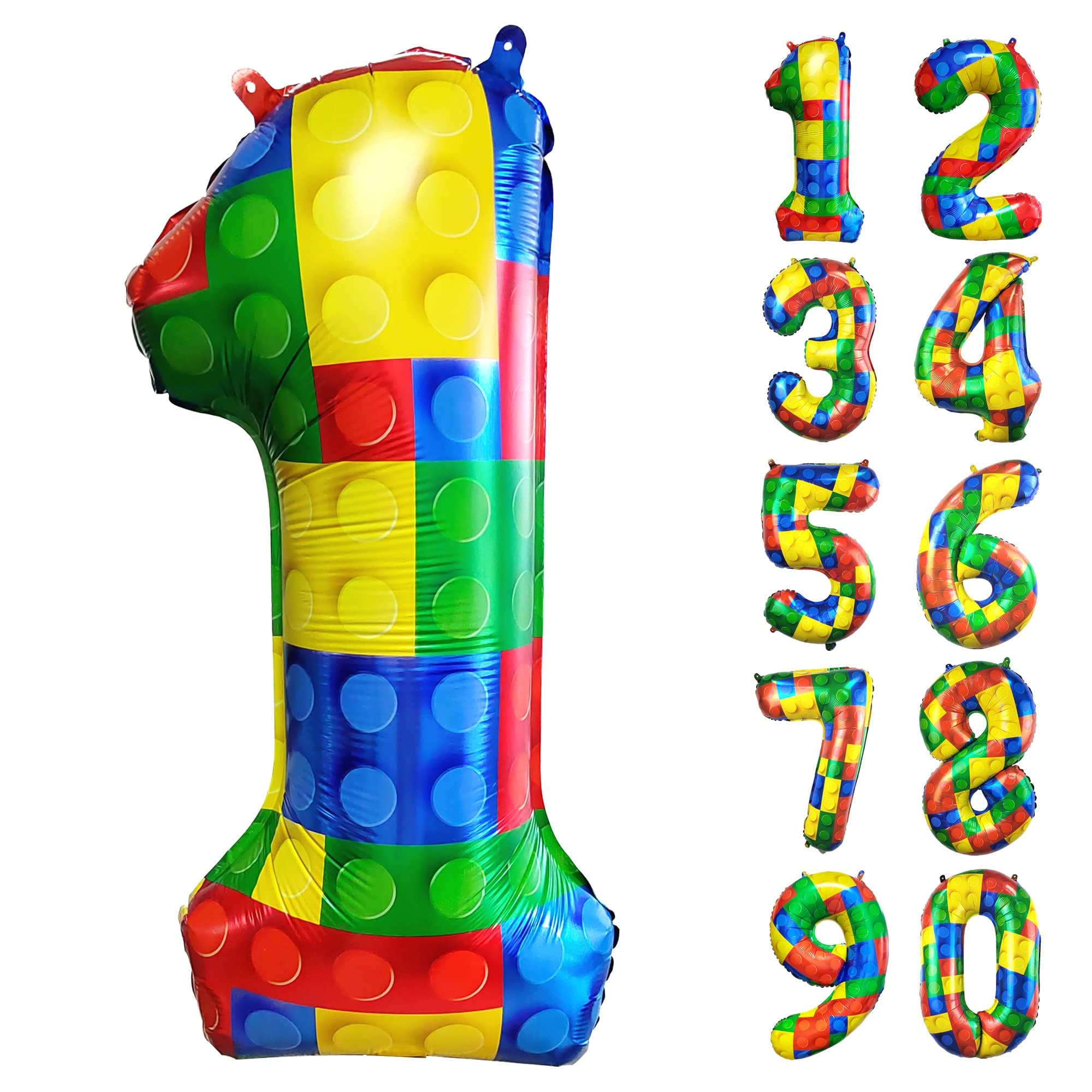 Red 0 balloon 40 Inch Giant Helium Foil Number 0 to 9 Red Balloon Birthday Wedding Party Digital Decorations (Number 0) — view 467
