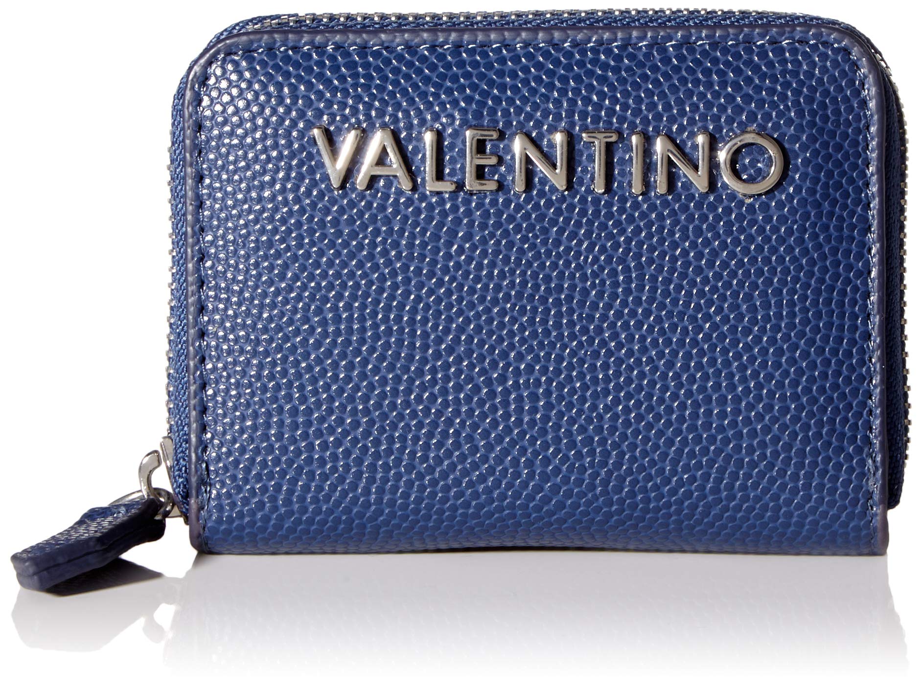 Valentino by Mario Valentino Women's Divina bi-fold Wallet, Blue (Blu), 1.8x7.5x10 Centimeters (B x H x T)