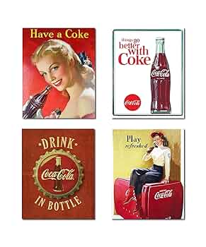 Amazon.com: Coca Cola Classic Vintage Bar Wall Art Print