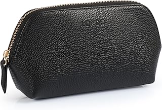 Londo Bolsa de maquillaje de cuero genuino bo...