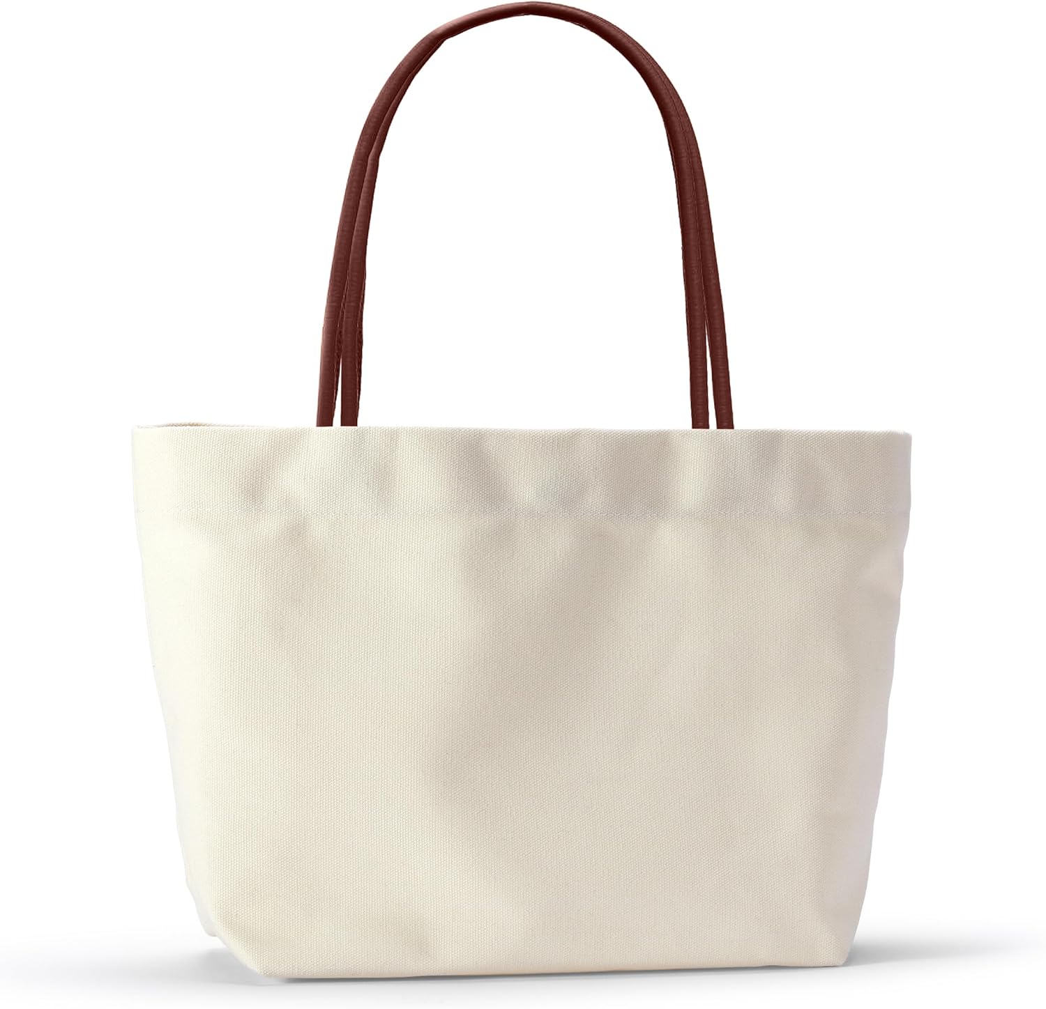 Canvas Tote Bag Handbag - Women Shoulder Minimalist Stylish Everyday Work Office School Travel Mom Nurse Teacher