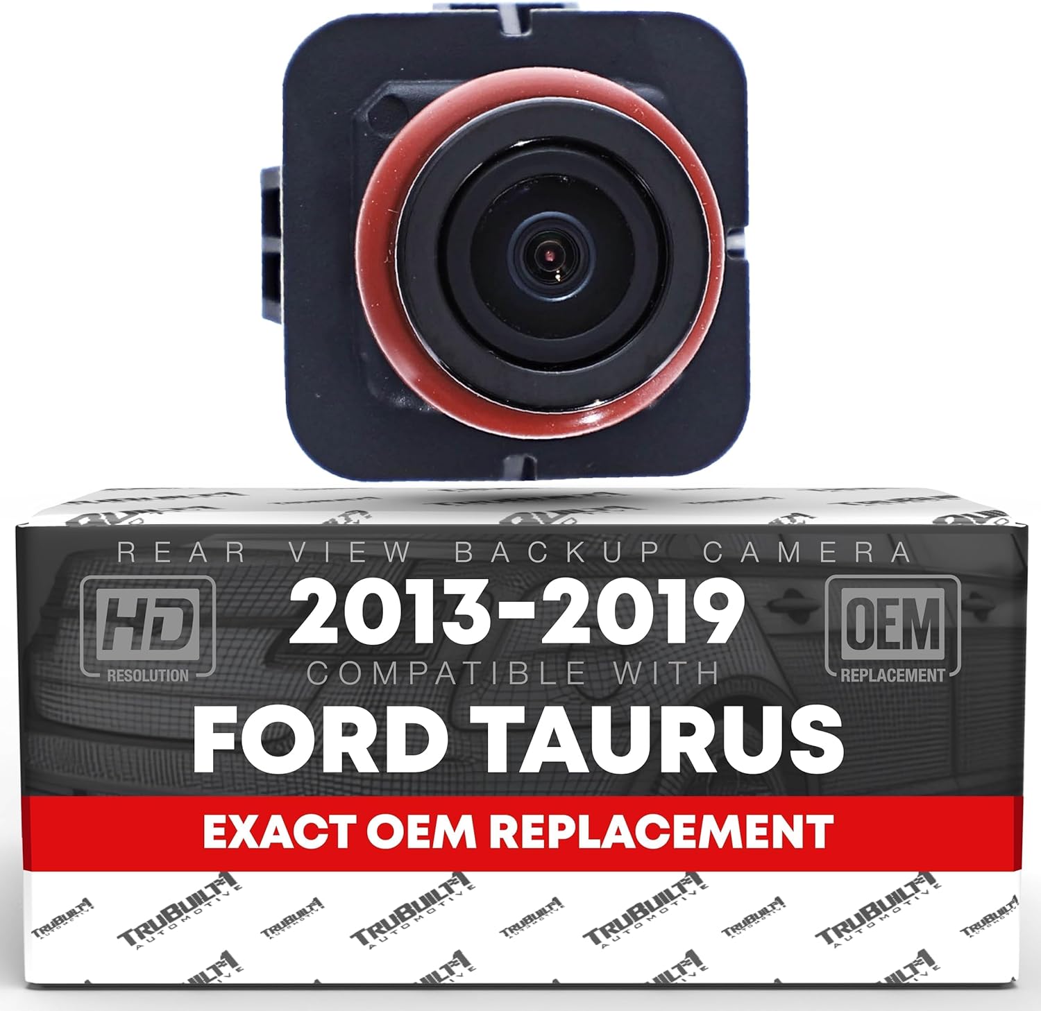 Rear View Backup Camera - Compatible with 2012 Ford Focus, 2013-2019 Taurus and Police Interceptor - Reverse Park Assist Camera Replacement - OEM EG1Z19G490A, DG1Z19G490A, 592-224