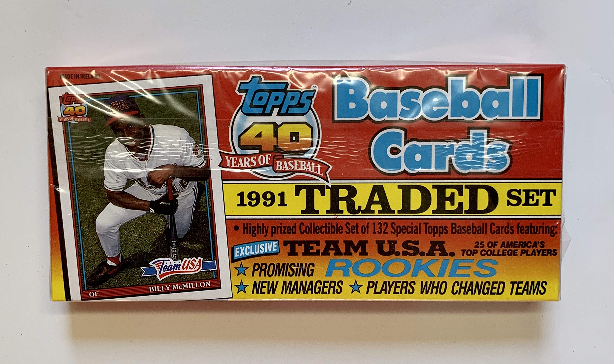 Amazon.com: Topps 1991 Traded Baseball Set 132 Cards - Sealed