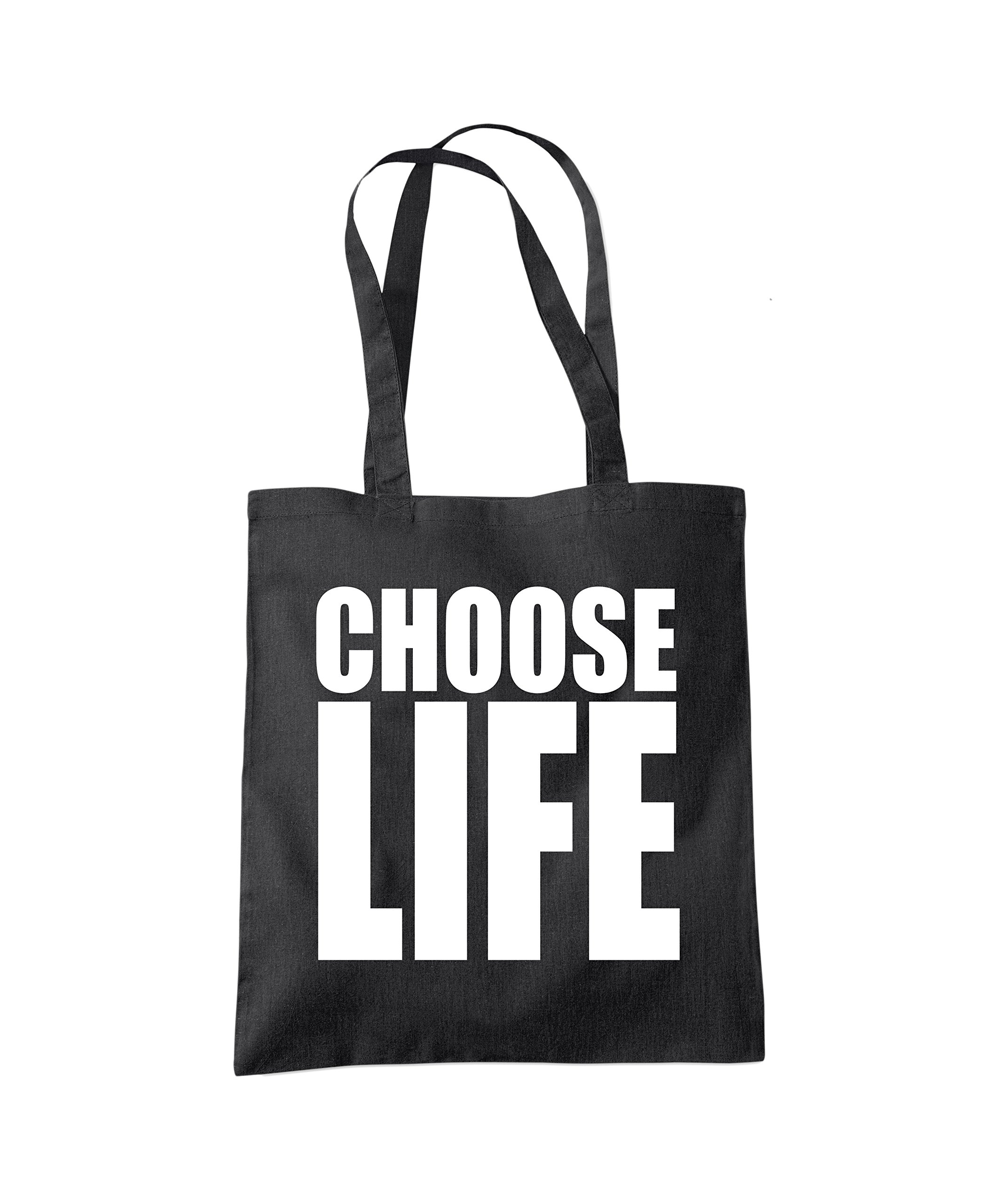 Hotscamp Women's Black Choose Life - Tote Shopper Fashion Bag