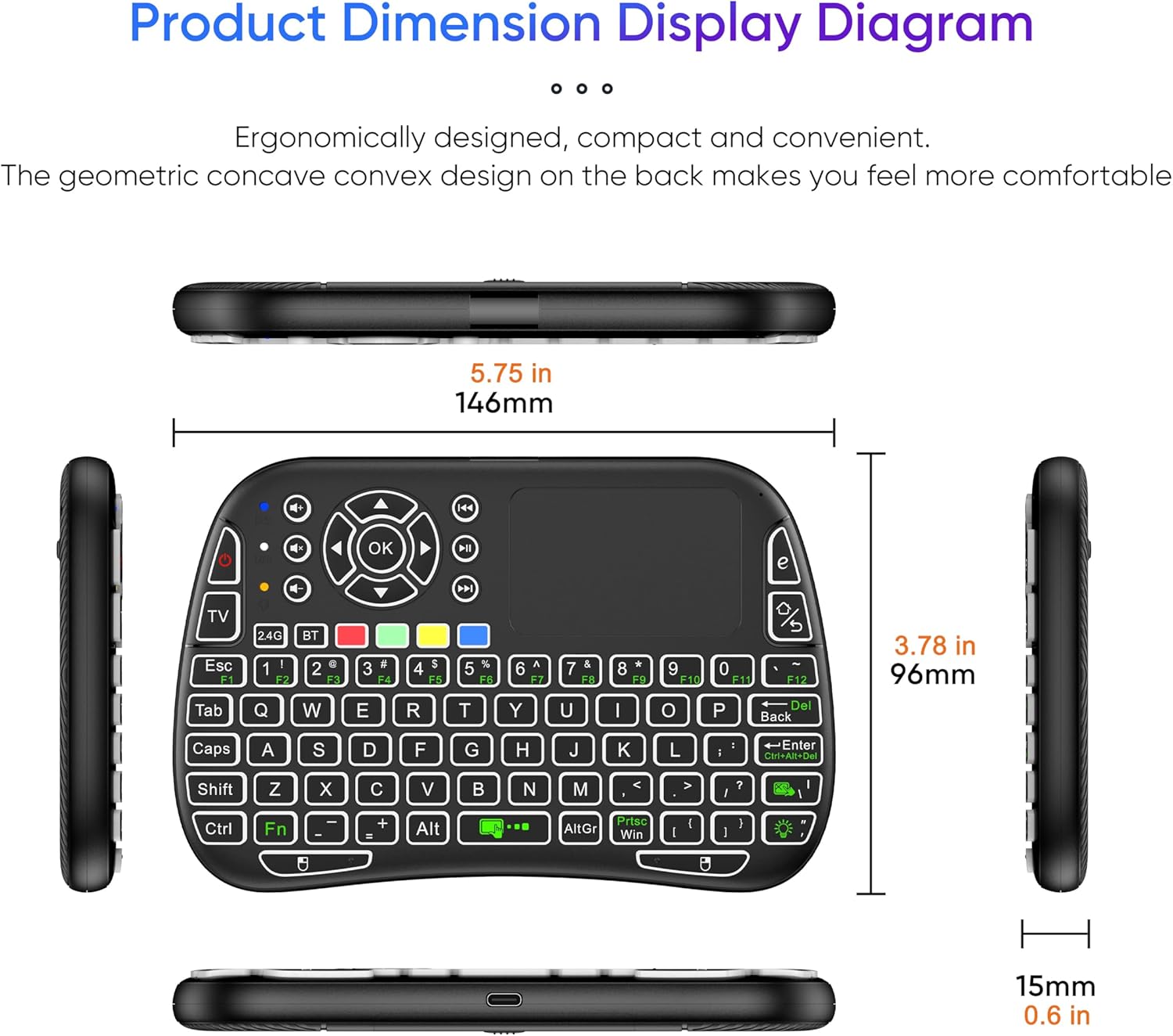 Product Dimensions Diagram
