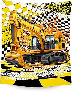Kids Blanket Gifts, Construction Truck Blankets for Boys, Excavator Throw for Men Adults, Soft Plush Throw for Car Lovers, 60"x80"