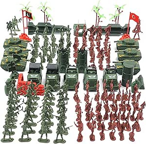 AMOR PRESENT 307 PCS Army Men Military Playset, Army Toys Soldier