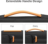 Vista 5 de MOSISO Funda Protectora 360 para Laptop de 13.3 Pulgadas, Funda para Laptop de 13-13.3 Pulgadas Compatible con MacBook Air/Pro 13 / Pro 14, HP Dell