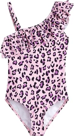 Kanu Surf Girls Morgan Floral Ruffle 1-Shoulder 1-piece Swimsuit