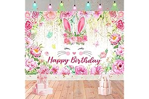 Easter Bunnies Decoration Happy Birthday Party Supllies