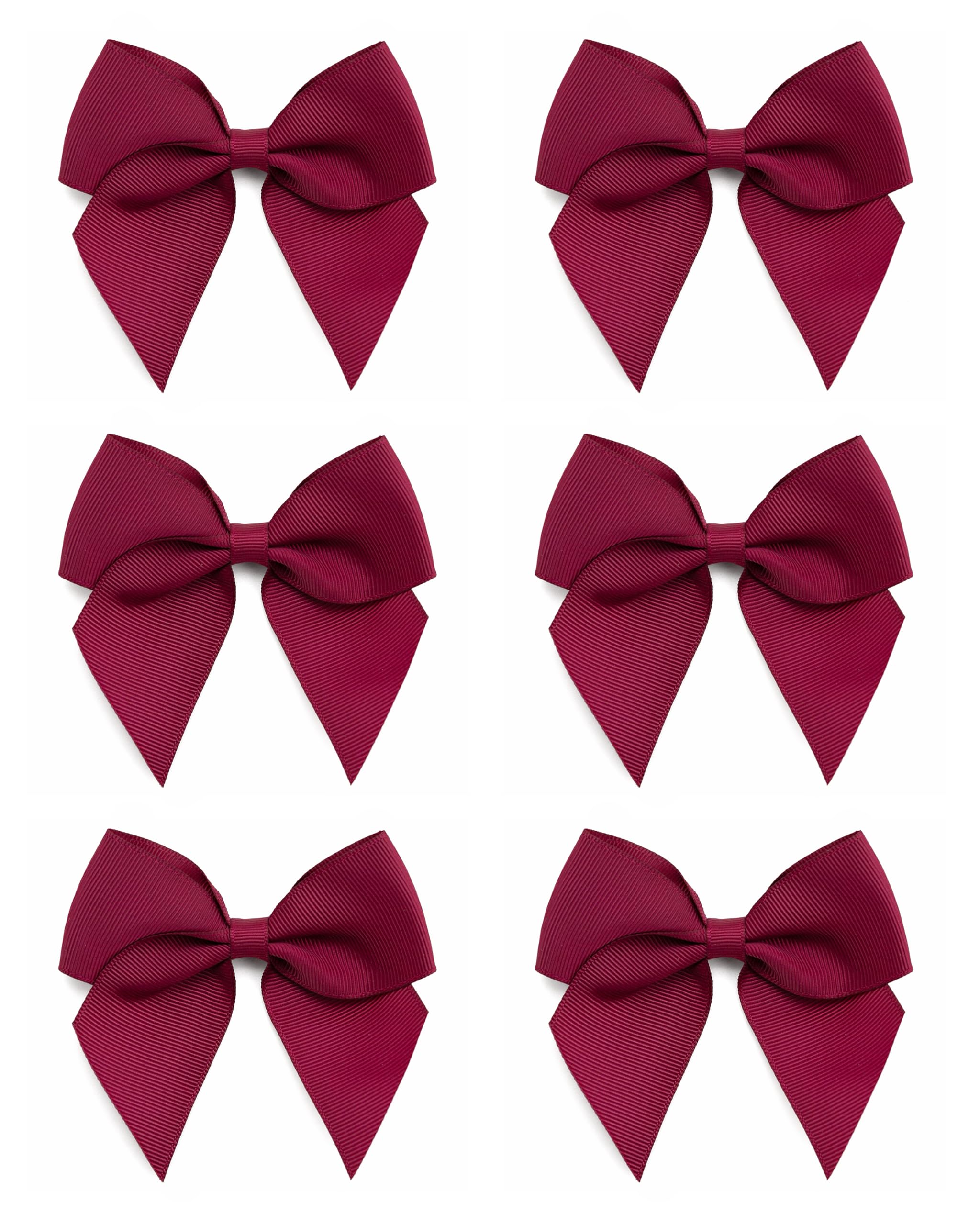 Italian Options Large Grosgrain Ribbon Bows Self-Adhesive Fabric Bow Decorations for Gift Wrapping Hampers Christmas Hair Bows Crafts Cakes Crafting Accessories Burgundy 12 Pack 10 cm