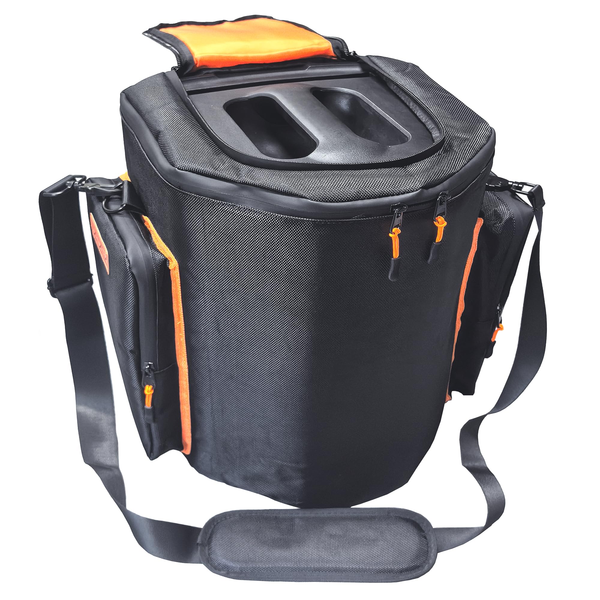 Bolsa de hombro para EON ONE Compact All-in-1, sistema PA personal, altavoz portátil con bolsillos para micrófono, transmisor, tablet, cable de alimentación, accesorios de batería de repuesto (bolsa