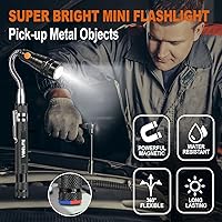 Vista 7 de VIBELITE Herramienta de recogida magnética telescópica con varilla de recogida de 1 libra y 15 libras, espejo de inspección ajustable giratorio