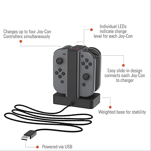 Vista 4 de PowerA Joy-Con Charging Dock for Nintendo Switch