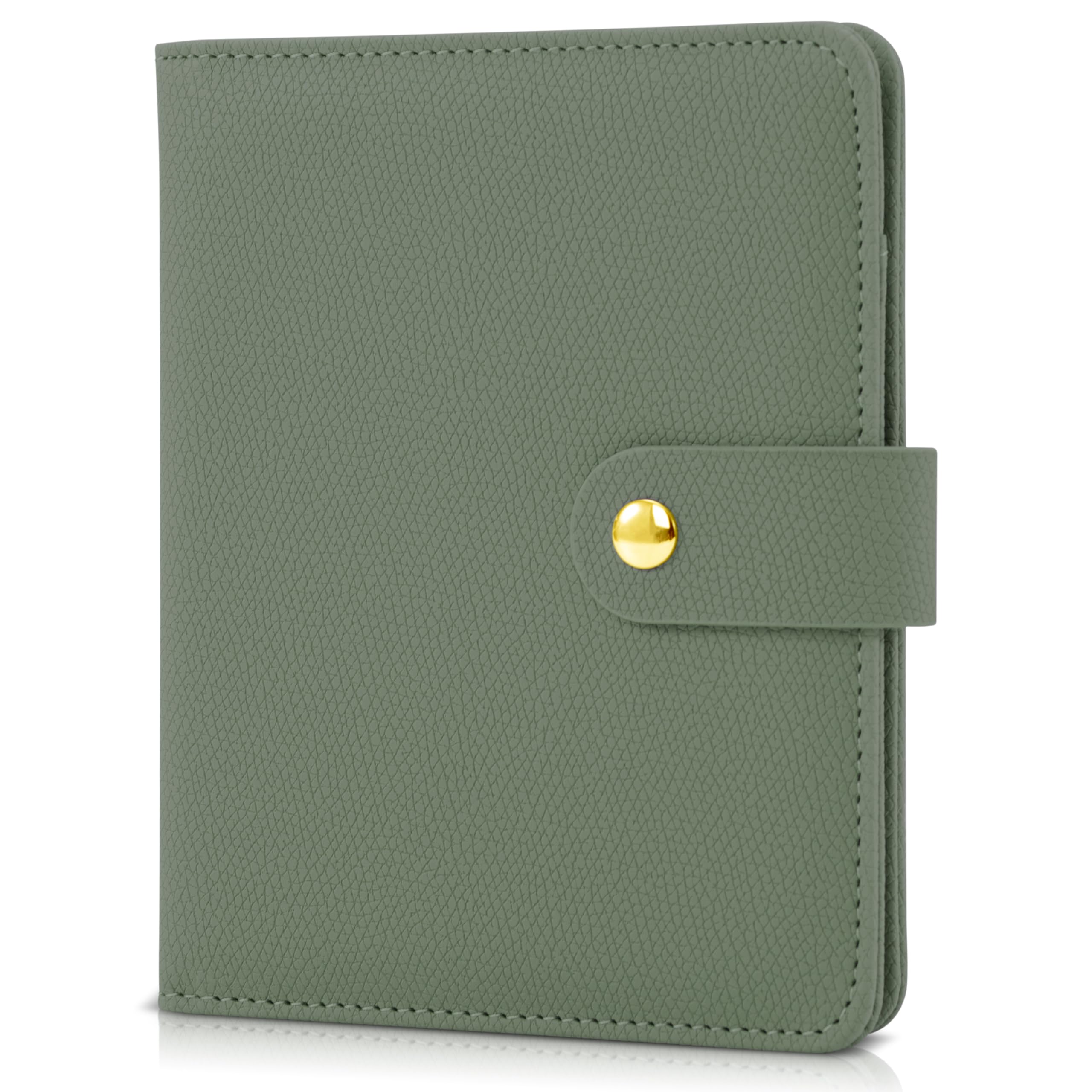 Passport Holder for Travel – Stylish Passport Wallet & Cover, Green, Foldable-image-14