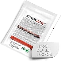 Vista 31 de Paquete de 100 piezas Chanzon SF26 Diodo rectificador de recuperación súper rápida 2A 400V 35ns DO-15 (DO-204AC) axial 2 amperios 400 voltios diodos