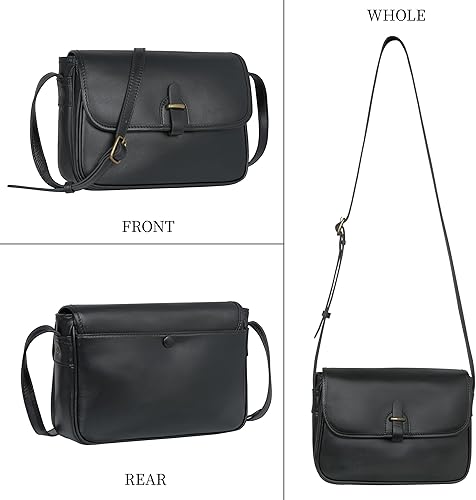 Miniatura 3 de HESHE Bolsos cruzados para mujer, bolsos de cuero, bolsos de hombro, bolso de diseñador para mujer, bolso cruzado