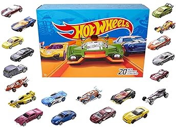 Hot Wheels Toy Cars & Trucks 20 Pack, Set of 20 1:64 Scale Vehicles for Play or Display, Instant Collection (Styles May Vary) (Amazon Exclusive)
