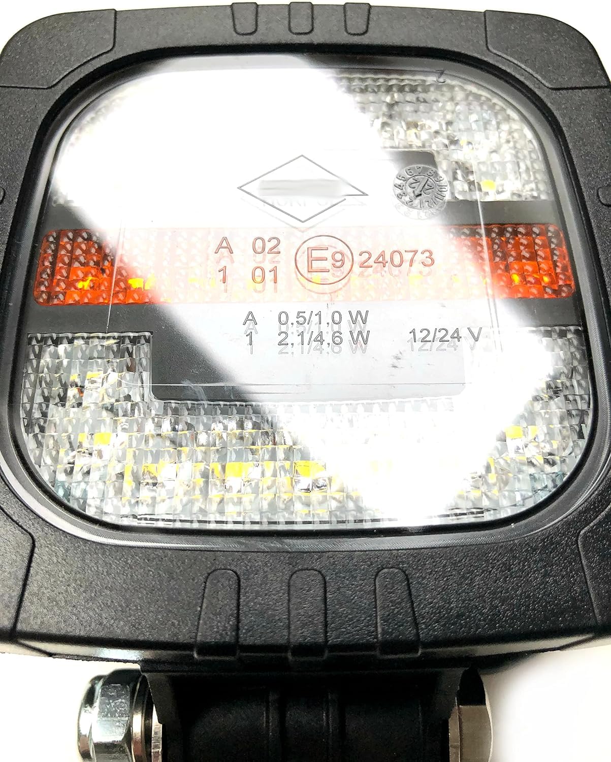 2x LED Blink-Positionsleuchte vorne 12V 24V E9 für LKW PKW Anhänger Traktor Bagger