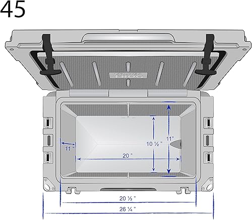 Miniatura 7 de Frosted Frog 45 Camo Quart Ice Chest Heavy Duty High Performance Roto-Molded Commercial Grade Insulated Cooler