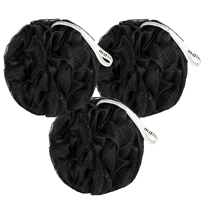 MainBasics Bath Shower Loofah Sponge Pouf Body Wash