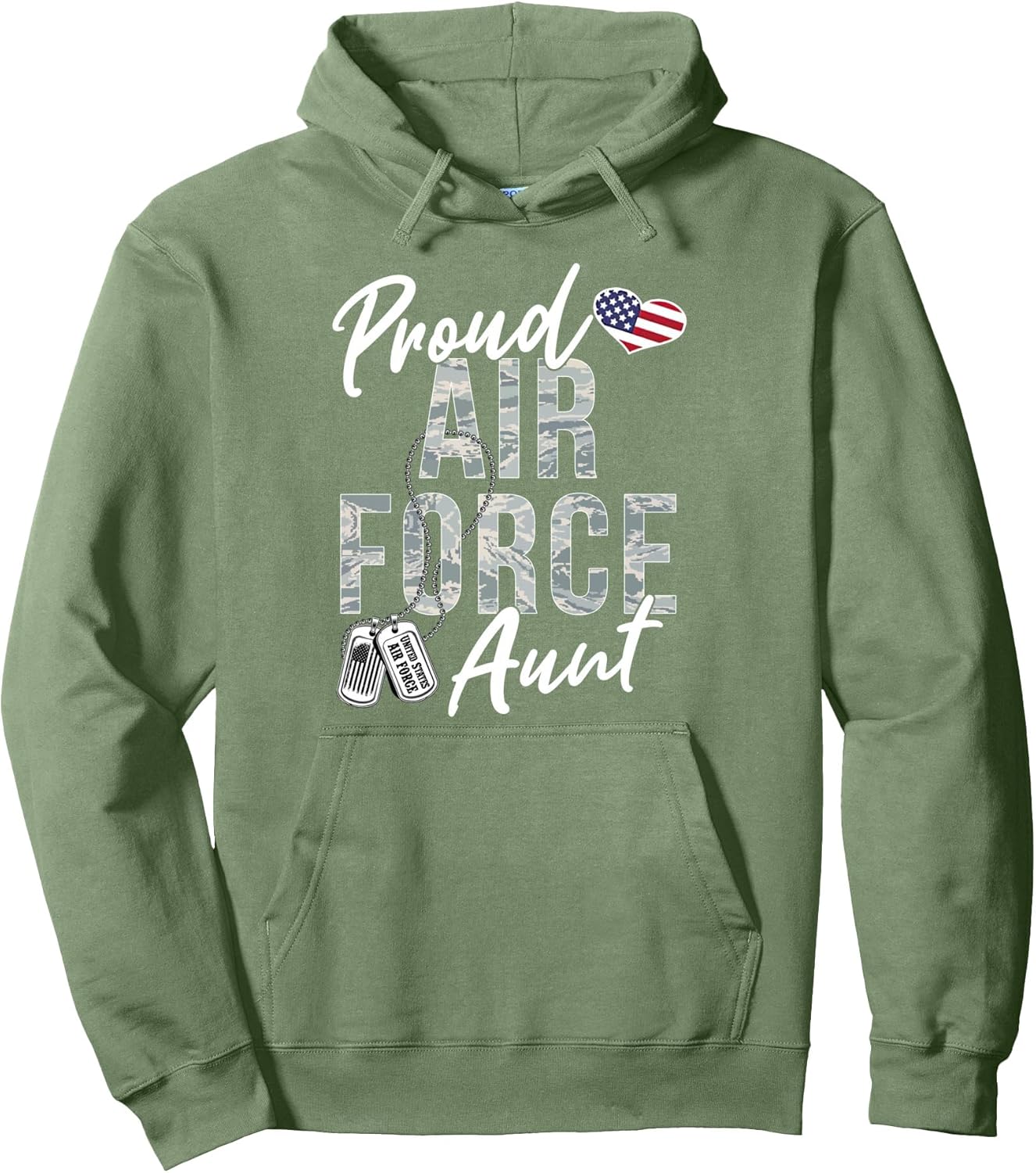 Proud Air Force Aunt US Air Force Graduation Aunt USAF Aunt Pullover Hoodie