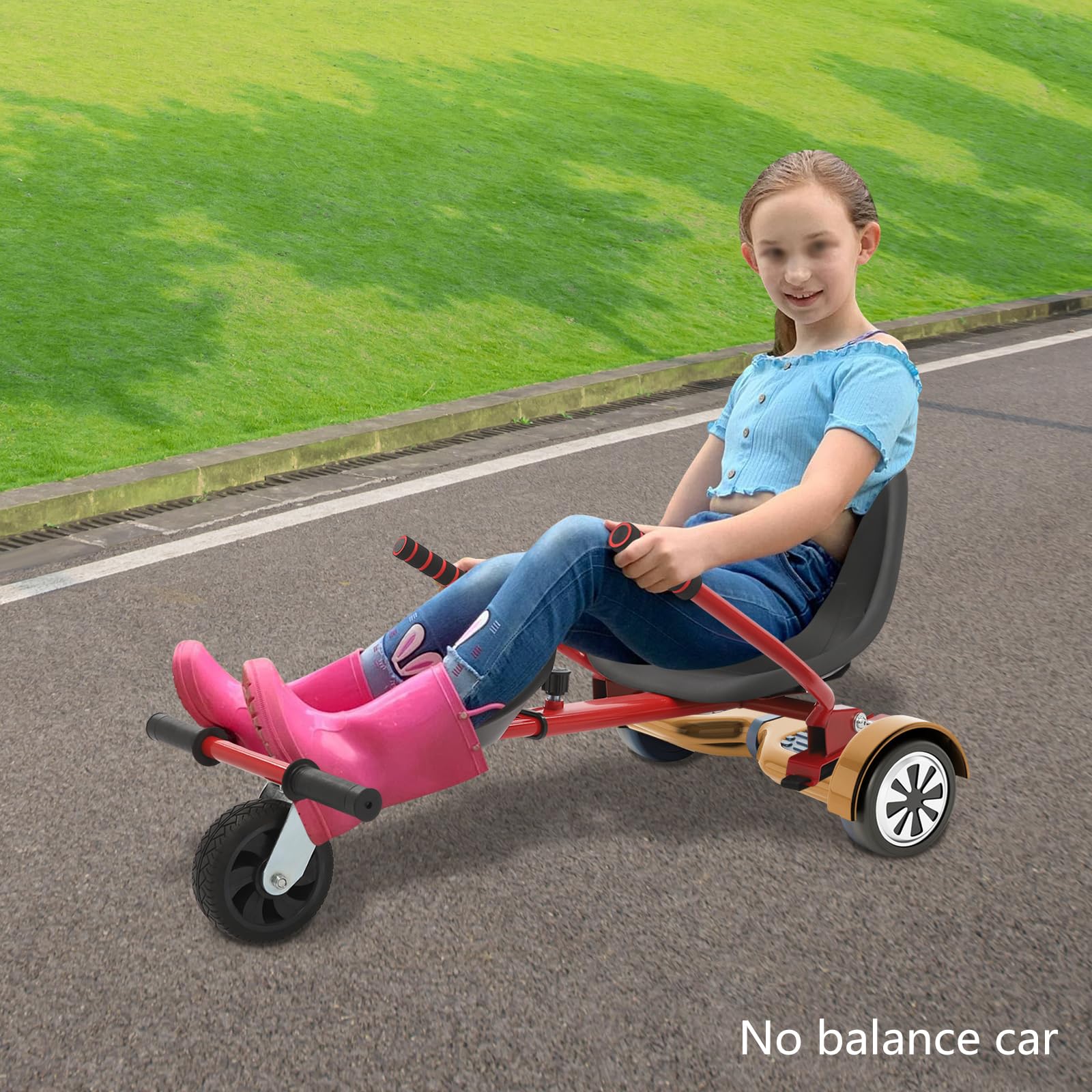 Siège de Balance Scooter Siège pour Hoverboard et Kart Cadre Réglable de la Trottinette d'équilibre Avec Poignée,Pour Scooter d'équilibre de 6,5-10 Pouces