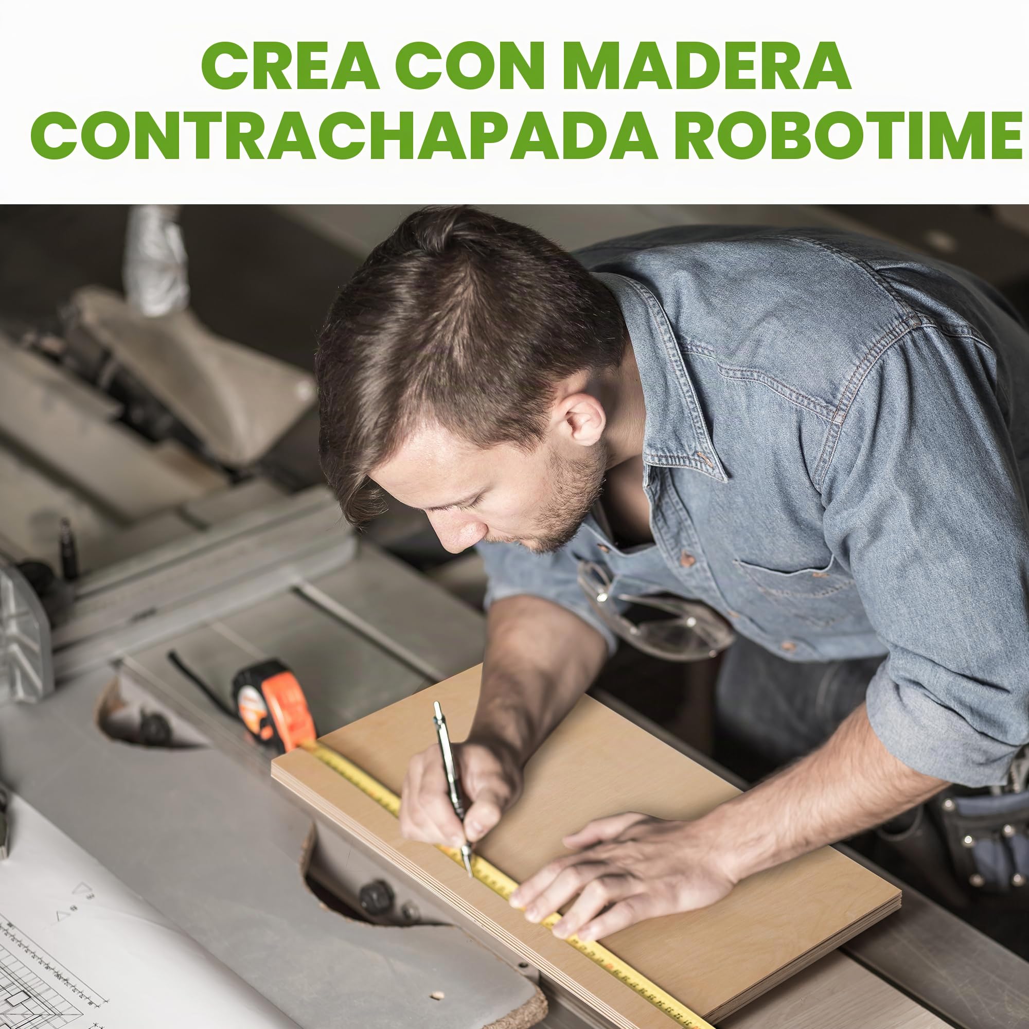 ROBOTIME Tablero Madera Contrachapada 3mm Nogal A3 30×42cm 6 Piezas Nogal Tablero de Madera a Medida Para Bricolaje,Pirograbado Corte por Laser Modelado