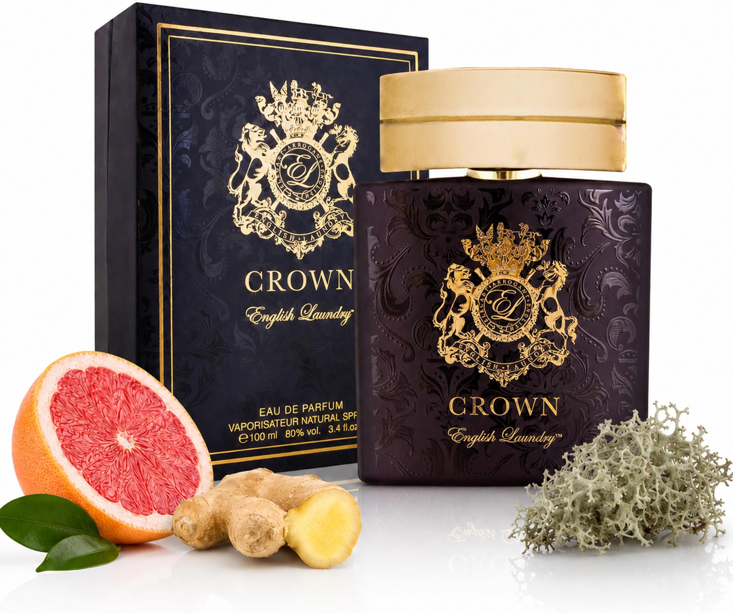 English Laundry Crown Cologne Eau de Parfum Spray, 3.4 Fl Oz