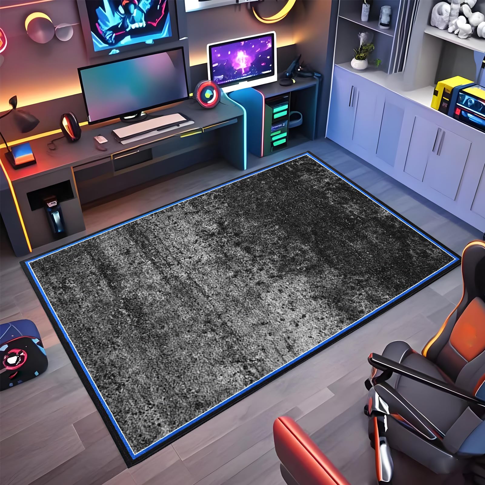Gaming Chair Mat Non-slip Office Chair Mat for Hardwood Floor 100 x 120 cm Heavy Duty Office Chair Mats for Carpeted and Hardwood Floor Multi-Purpose Floor Protector for Home Office Gaming Room
