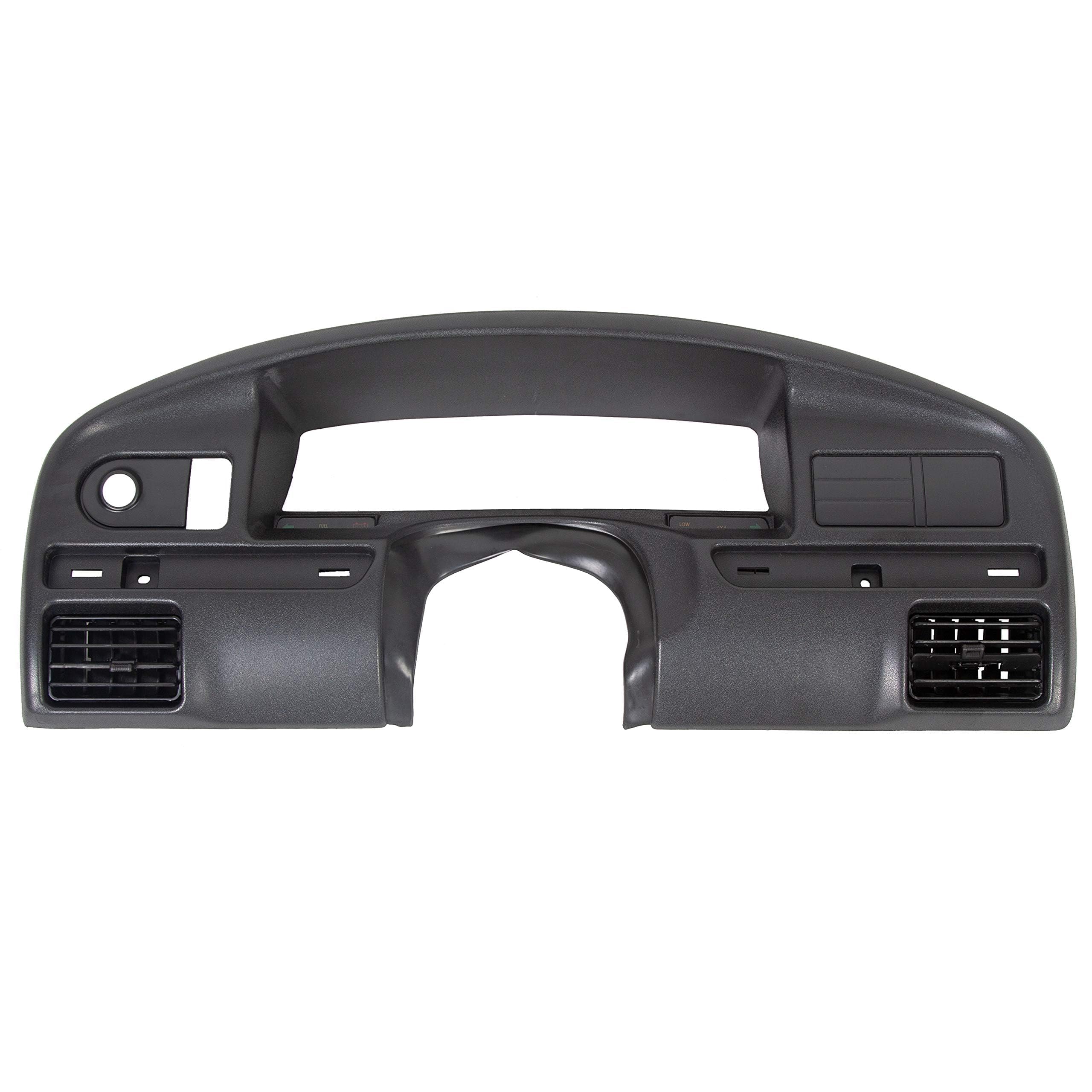 Dash Cover Board Panel Bezel Compatible with 1992-1997 Ford F150 F250 F350 F-150 F-250 F-350 Bronco Dashboard Cluster Instrument Trim Cap Replacement for F2TZ15044D70A Gas Engines ONLY