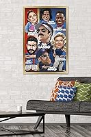 Vista 79 de Trends International Ted Lasso - Character Grid Wall Poster, 22.4L x 14.7W, Black Framed Version