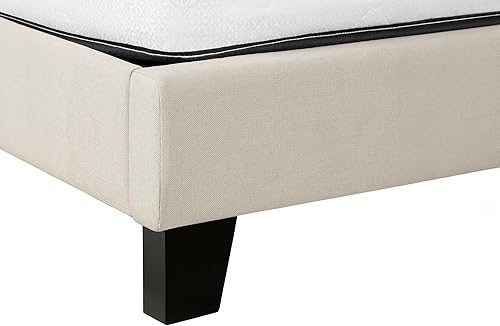 Miniatura 10 de Monarch Specialties Bastidores de cama, Queen, beige