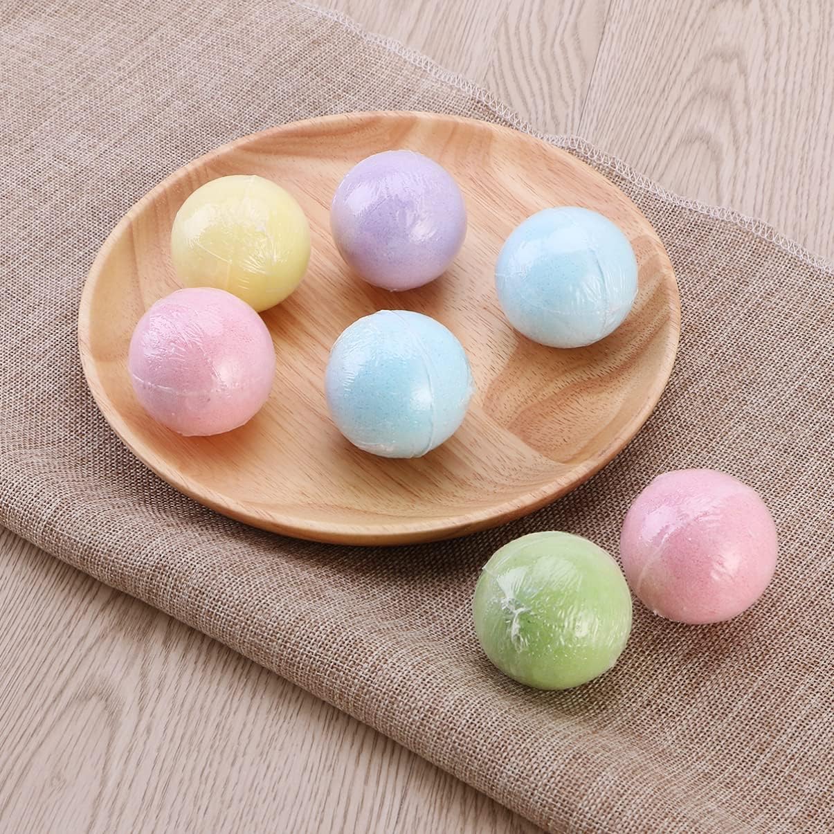 8pcs Bath Set Organic Bubble Bath Bath for Women Fizz Effect Bath for Valentine’S Day Christmas (Mixed Color)