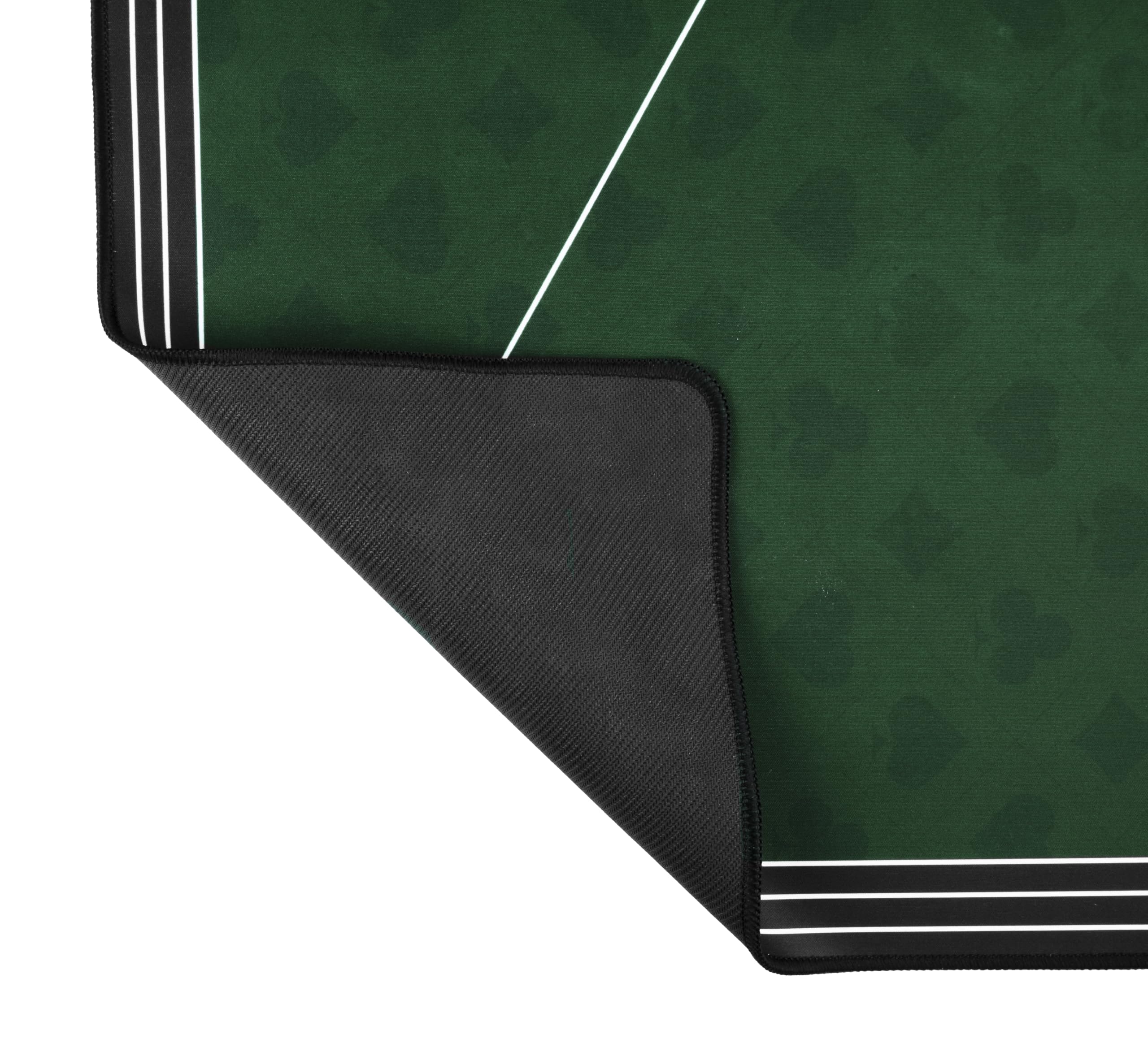 Engelhart – 320992 – Zielona mata pokerowa – 120x60 cm – antypoślizgowa – poliester i guma – grubość 3 mm – akcesorium do gry