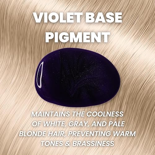 Miniatura 2 de Pure Blends Champú hidratante para depositar color, ilumina y tonifica el cabello decolorado, tinte semipermanente para el cabello, evita la